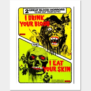 I Drink Your Blood & I Eat Your Skin Combo (1971) Posters and Art